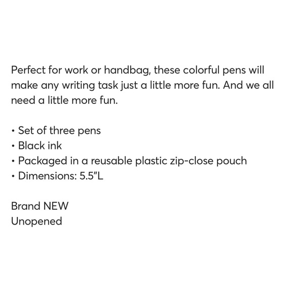 NWT Vera Bradley Ink Pen Set Falling Flowers print - Picture 5 of 7